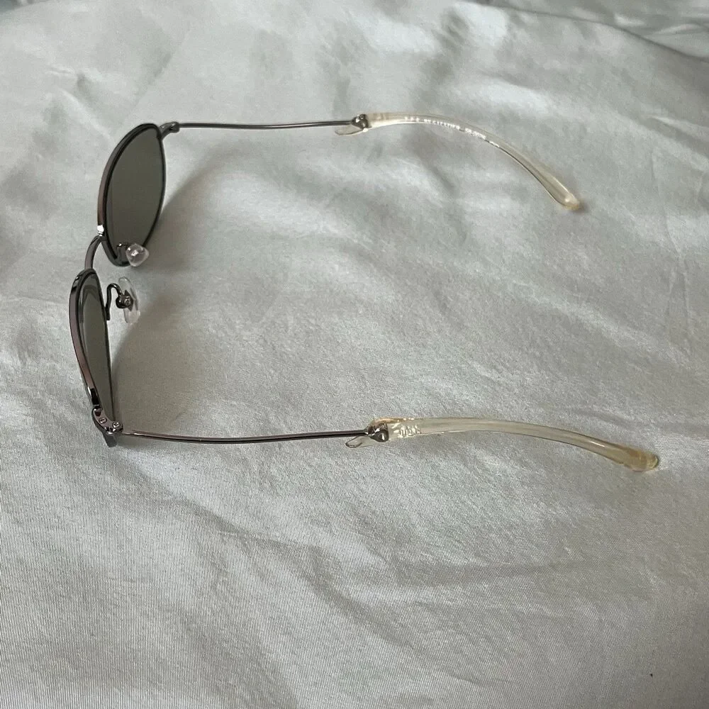 Jean Paul Gaultier JPG 58-0076 Sunglasses Silver Wire Frames Oval Lens UV - Picture 4 of 14